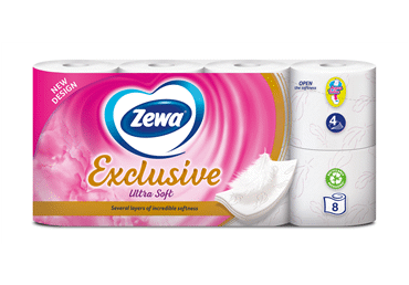 Tual.papīrs ZEWA Exclusive Ultra..4k.8r.