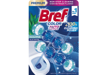 Tualetes bloki BREF Color Aktiv Eucalyptus 2x50g