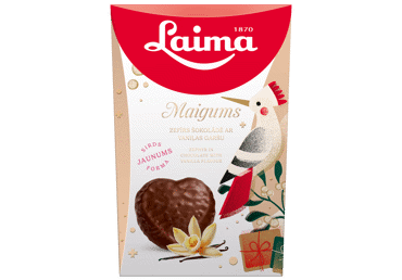 Zefīrs sirds formā Maigums LAIMA 135g