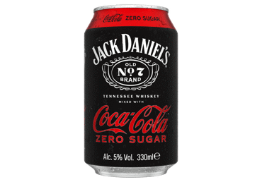 Alk.k.JACK DANIEL'S&Cola Zero 5% 0,33L D