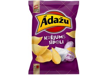 Čipsi ĀDAŽU ar krējumu un sīpoliem 130g - 1