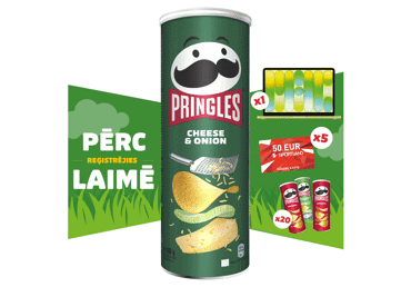 Sāļā uzkoda PRINGLES ar siera un sīpolu garšu 165g - 1