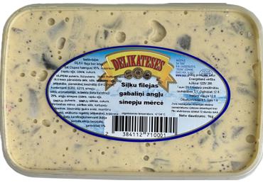 Siļķu filejas gabaliņi sinepju mērcē DELIKATESES kg
