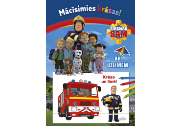 Grāmata Fireman Sam. Mācīsimies krāsas!