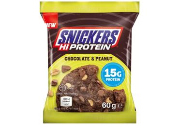 Olbaltumvielu cepums Hi Protein SNICKERS šokolādes - zemesriekstu 60g
