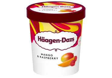 Saldējums HAAGEN-DAZS mango-aveņu 400g