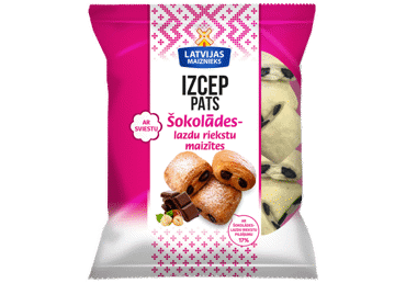 Šokolādes lazdu riekstu maizītes Izcep Pats LATVIJAS MAIZNIEKS 240g