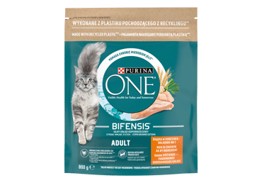 Sausā kaķu bar.PUR.ONE vist.-kviešu 800g - 2