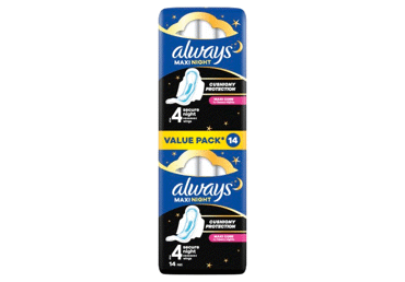 Higiēniskās paketes ALWAYS Maxi Secure Night S4 14gb