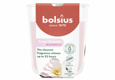 Aromātiska svece glāzē BOLSIUS Magnolia 10x8,5cm