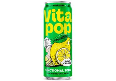 Gāzēts dzēriens VITA POP Lemon Ginger 0,33L D