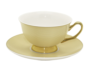 Krūze ar tasīti AURORA Golden 220ml