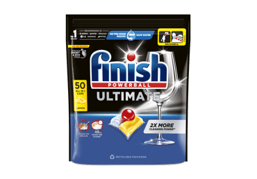 Trauku mazgājamās mašīnas kapsulas FINISH Ultimate Lemon 50gb