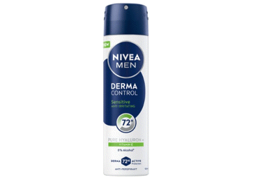 Izsmidzināms dezodorants NIVEA Men Derma Control Sensitive 150ml