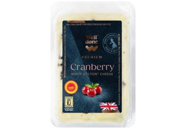 Siers White Stilton ar dzērvenēm WELL DONE PREMIUM 150g