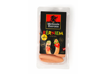 Cīsiņi ar sieru bērniem MELNAIS BARONS 300g - 2