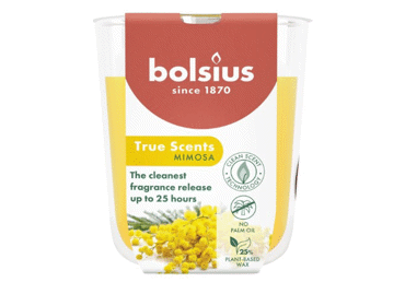 Aromātiska svece glāzē BOLSIUS Mimosa 10x8,5cm