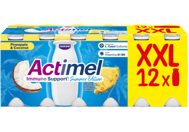 Jogurta dzēriens ACTIMEL ananasu-kokosriekstu 12x100g