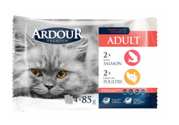 Kons.kaķu bar. ARDOUR lasis mājp. 4 x85g