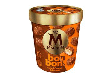 Saldējums BonBon MAGNUM sāļā karamele un mandeles 168g - 2