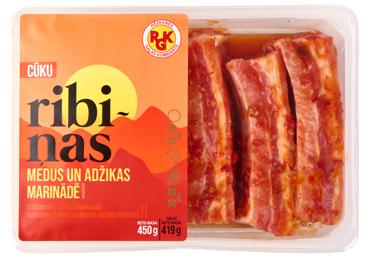 Cūku ribiņas medus un adžikas marinādē RGK 450g