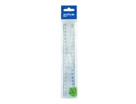 Lineāls ar turētāju GRAFIA PLUS 20cm