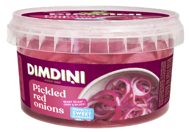 Marinēti sarkanie sīpoli DIMDIŅI 400g