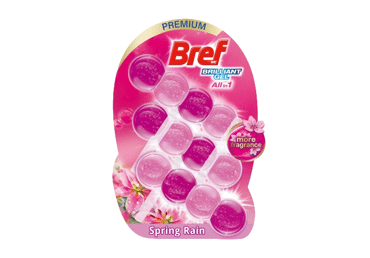 Tualetes bloks BREF BG Spring Rain 3x42g - 1