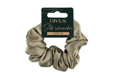 Zīda matu gumija DIVUS bēša midi