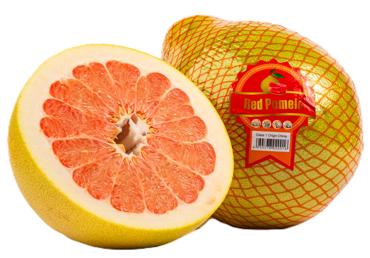 Pomelo sarkanais gab.