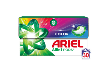 Veļas mazgāšanas kapsulas ARIEL Color 30gb - 1