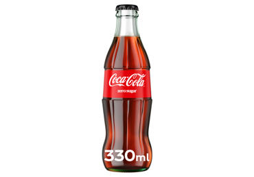 Gāzēts dzēriens COCA-COLA Zero stikls 0,33L D