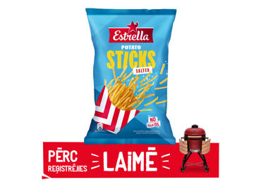 Kartupeļu čipsi ESTRELLA Sticks ar sāli 70g - 1
