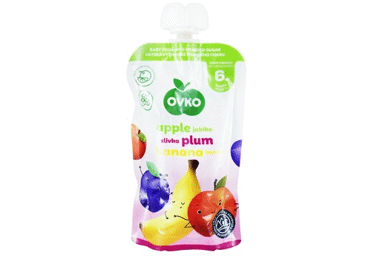 Biezenis OVKO b/cuk.āb-plūm-ban. 6+ 120g