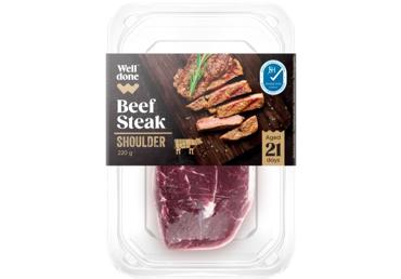 Briedināts liellopa plecu gaļas steiks WELL DONE 220g - 1