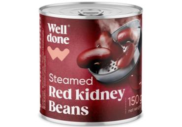 Tvaicētas sarkanās pupiņas WELL DONE 150g