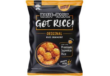 Rīsu krekeri ar maigo čili WANT WANT 85g