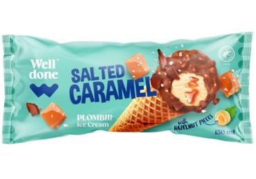Saldējums WELL DONE sāļās karameles 90g
