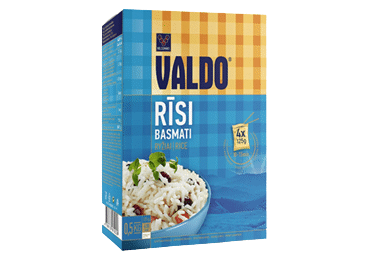 Rīsi VALDO basmati kārba 4x125g