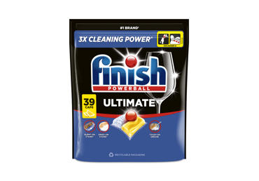 Trauku mazgājamās tabletes FINISH Ultimate Lemon 39gb.
