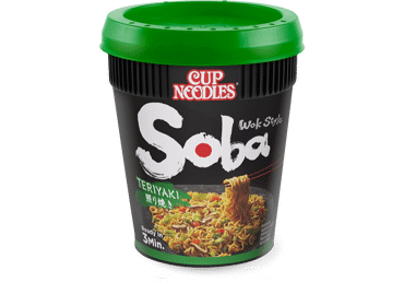Ātri pagatavojamas nūdeles NISSIN SOBA terijaki 90g