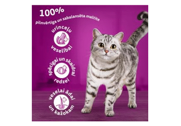 Sausā kaķu barība WHISKAS liellopu 800g - 2