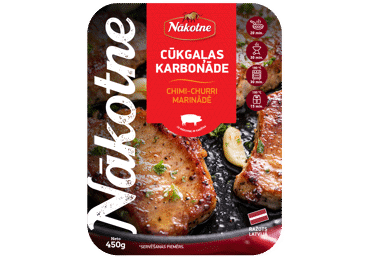 Gaļa grilēšanai Cūkgaļas karbonāde Chimichurri marinādē NĀKOTNE 450g