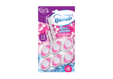 Tualetes bloks KOLORADO Roll Aroma Flowers 2x51g