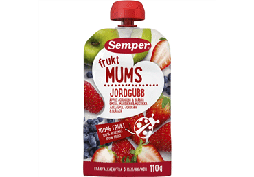 Biezenis SEMPER zemene-ābols-mellene 6+ 110g - 2