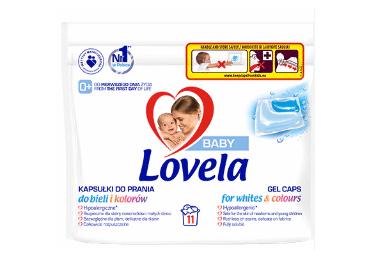Veļas mazgāšanas kapsulas LOVELA Baby 11gab.