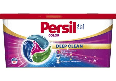 Veļas mazgāšanas kapsulas PERSIL Discs Color 28m.r.
