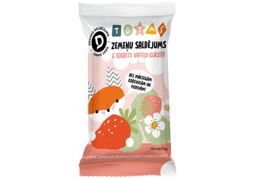 Saldējums BIO zemeņu DRUVA Tutas 70g 