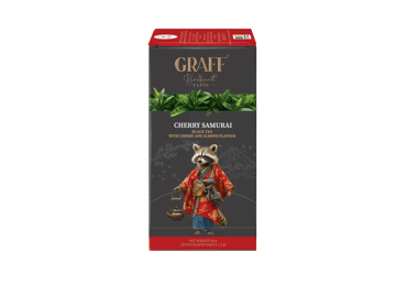 Melnā tēja GRAFF Cherry Samurai 20x1.5g