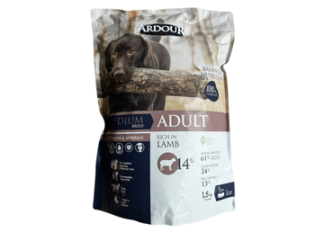 Sausā suņu barība ARDOUR vidēja izmēra suņiem, jēra  1,5kg